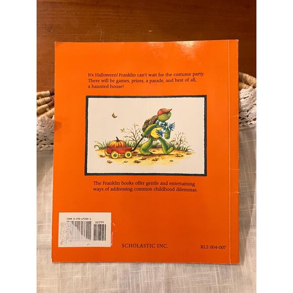 1996 Franklin’s Halloween by Paulette Bourgeois – First Scholastic Printing - Picture 4 of 4